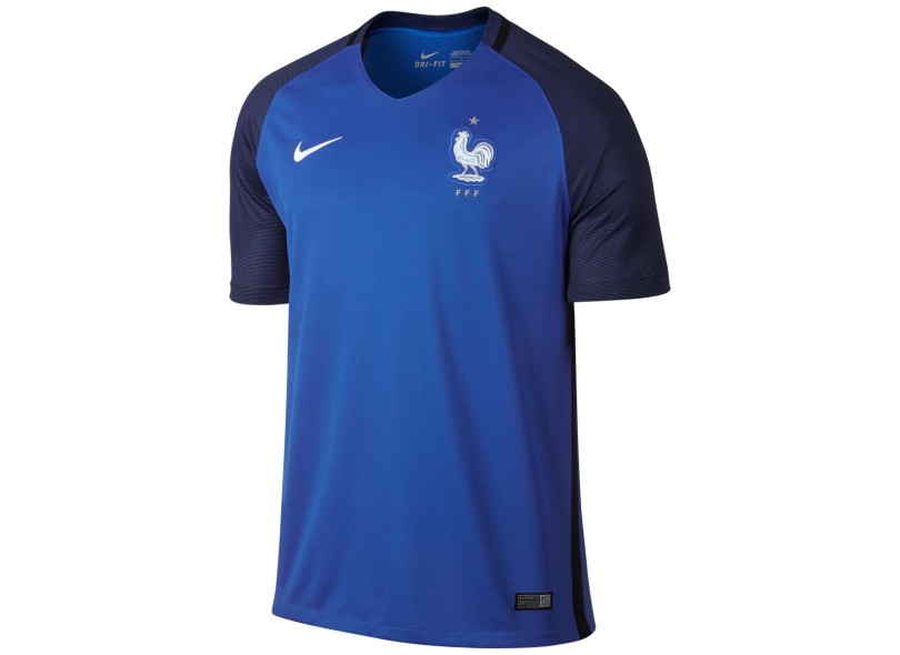 Camisa Torcedor França I 2016 sem Número Nike
