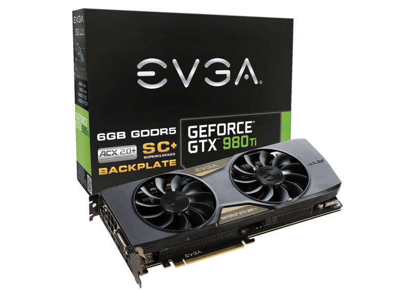 Placa de Video NVIDIA GeForce GTX 980 Ti 6 GB DDR5 384 Bits EVGA 06G-P4-4995-KR