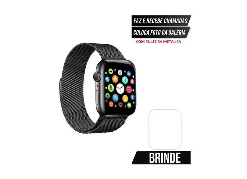 Relógio Digital Smartwatch Para Android Ios W99 Troca Foto Faz Ligação