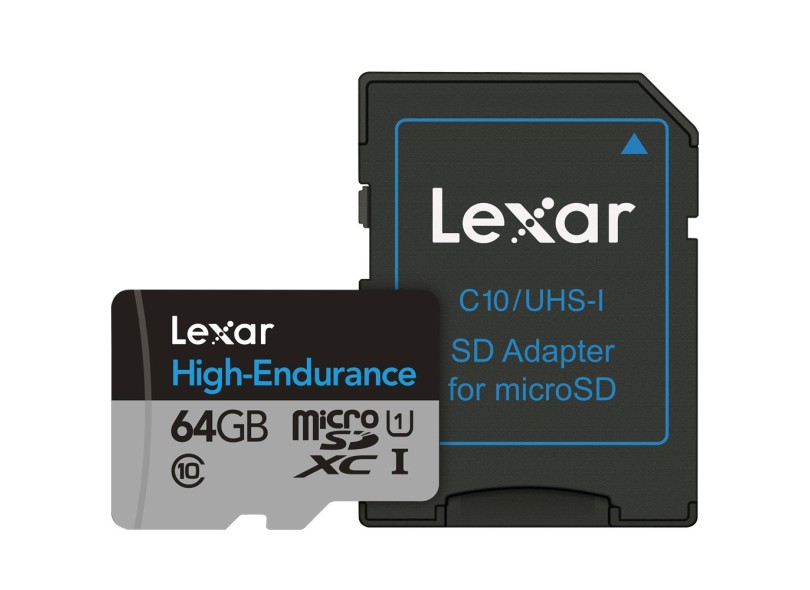 Cartão de Memória Micro SDXC com Adaptador Lexar 64 GB LSDMI64GBBNLHEA
