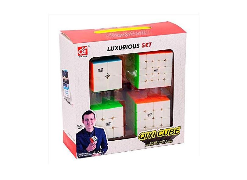 Kit Cubo Mágico Qiyi 2x2 + 3x3 + 4x4 + 5x5 Stickerless com o Melhor Preço é  no Zoom