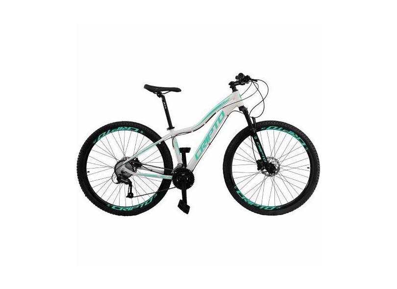 Bicicleta Aro 29 Cripto 24 Marchas Shimano Freio Hidraulico, Branco, V