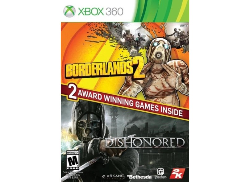 Jogo Borderlands 2 & Dishonored Bundle Xbox 360 2K