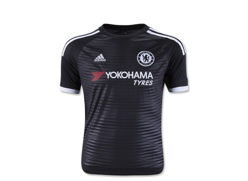 Camisa Torcedor Infantil Chelsea III 2015/16 sem número Adidas