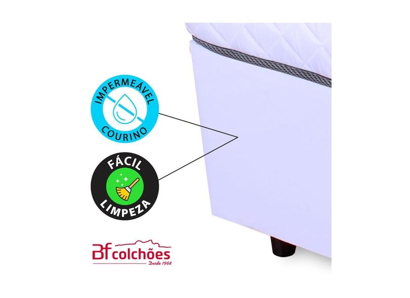 Cama Box Casal com Colchão Courvin BF Colchões