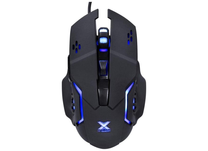 Mouse Gamer Galatica 2400 Dpi Led Azul Cabo Usb 1,8 Metros T