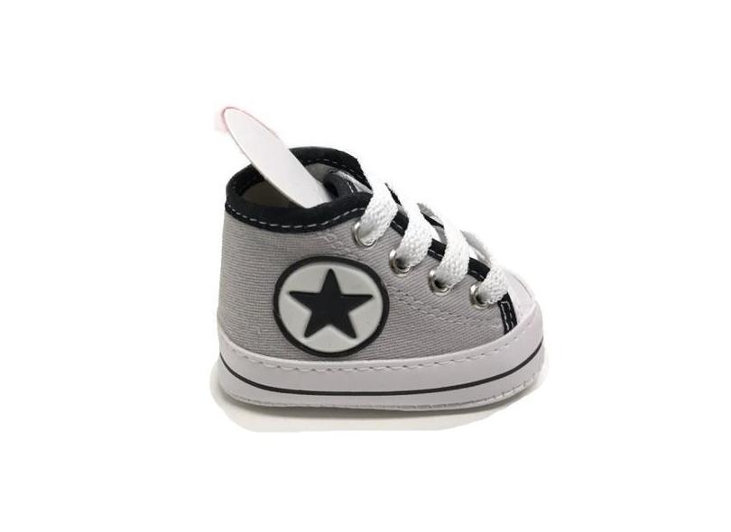 Baby Sapatinho / Tênis Para Bebês Cinza G - Baby Confort