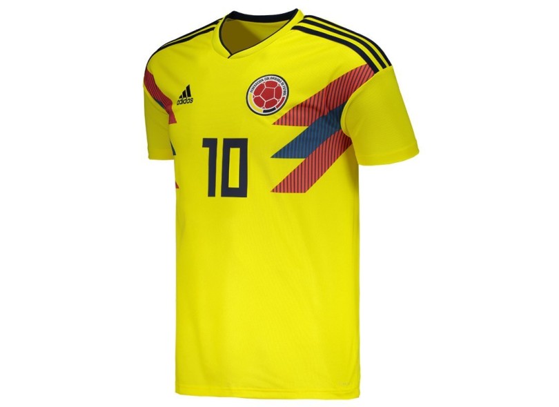 Camisa Torcedor Colômbia I 2018/19 sem Número Adidas