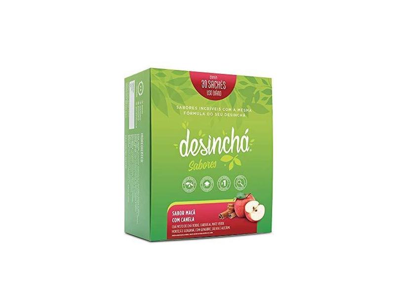 Desinchá Sabores (210G - 30 Sâches) - Sabor Maça e Canela, Desinchá
