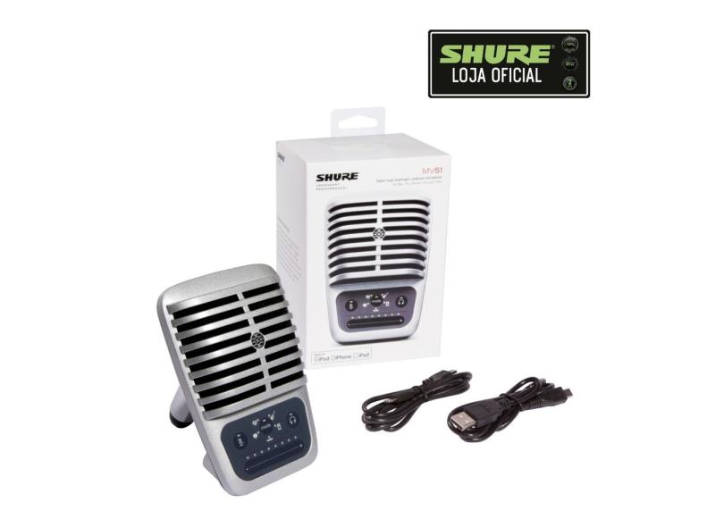 Microfone Shure MV51 Condensador Digital
