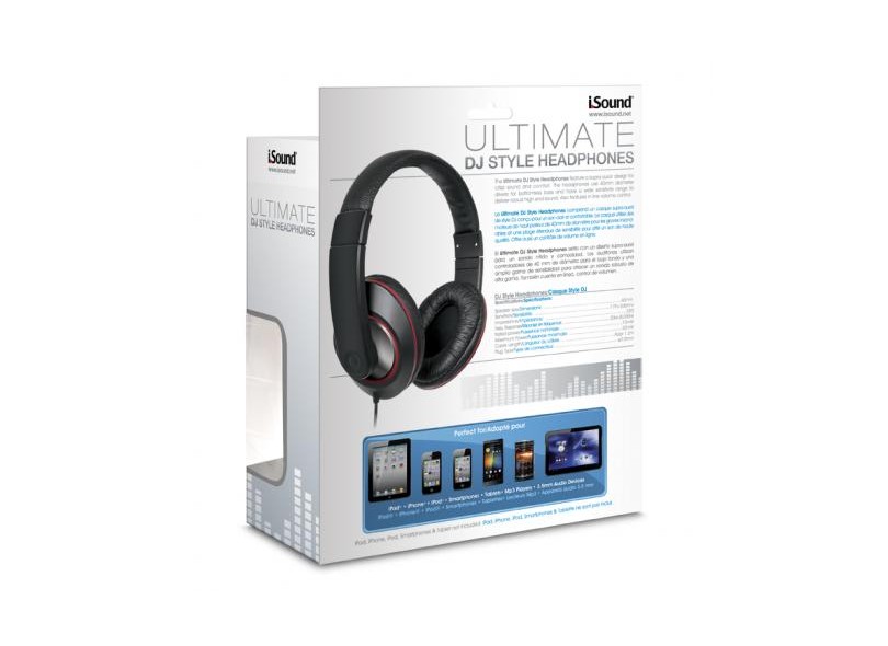 Headphone Controle de Volume Isound Ultimate DJ Style Headphones