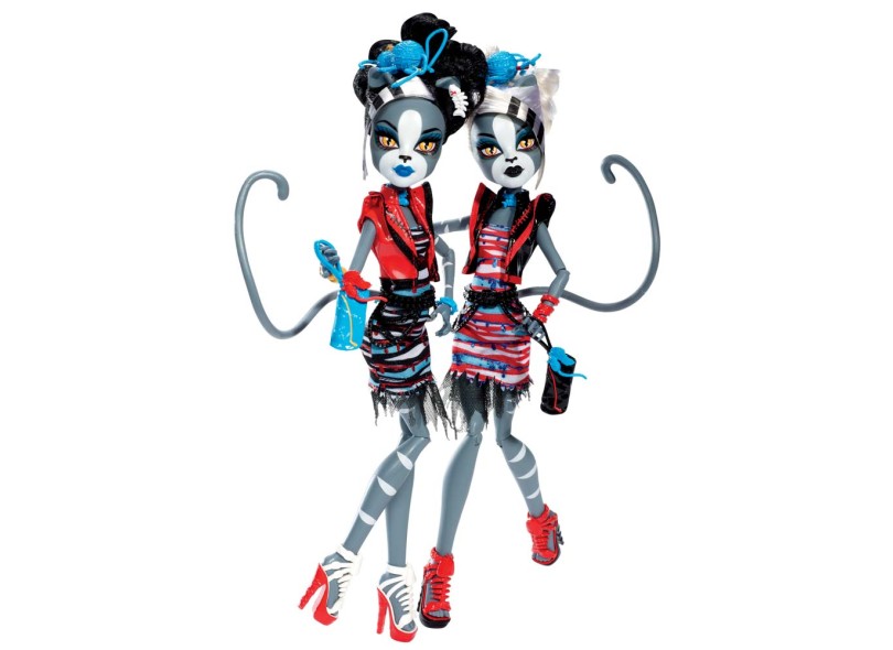 Boneca Monster High Meowlody e Purrsephone Mattel