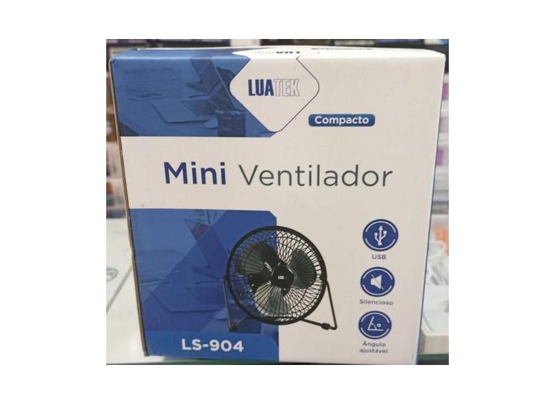Mini Ventilador USB de Mesa 20cm Portátil Recarregável - ideal