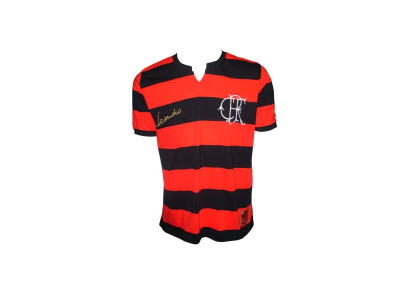 Camisa Retrô Flamengo Tri Leandro Braziline