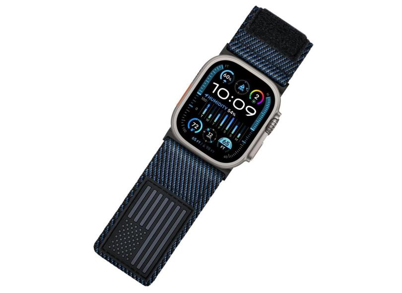 Relógio Band Tefeca Fortitude Series usa Flag para Apple Watch