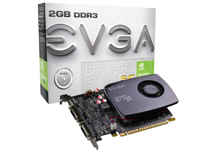 Placa de Video NVIDIA GeForce T 740 4 GB DDR3 128 Bits EVGA 02G-P4-2742-KR