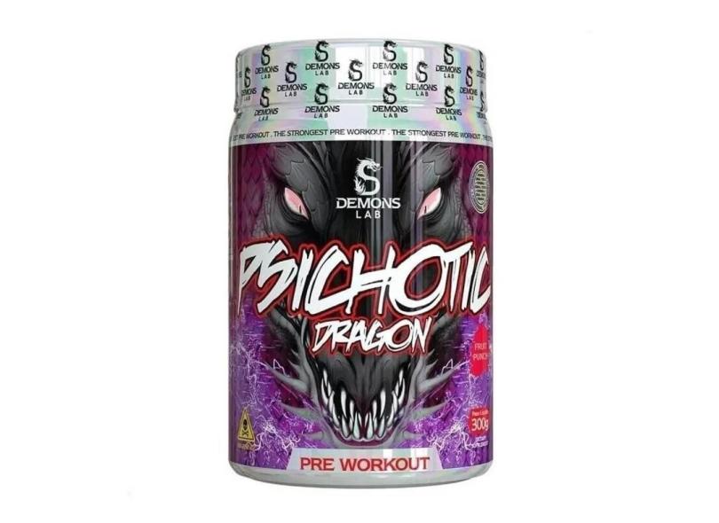 Pre Treino Psichotic Dragon Fruit Punch 300g - Demons Lab-Unissex