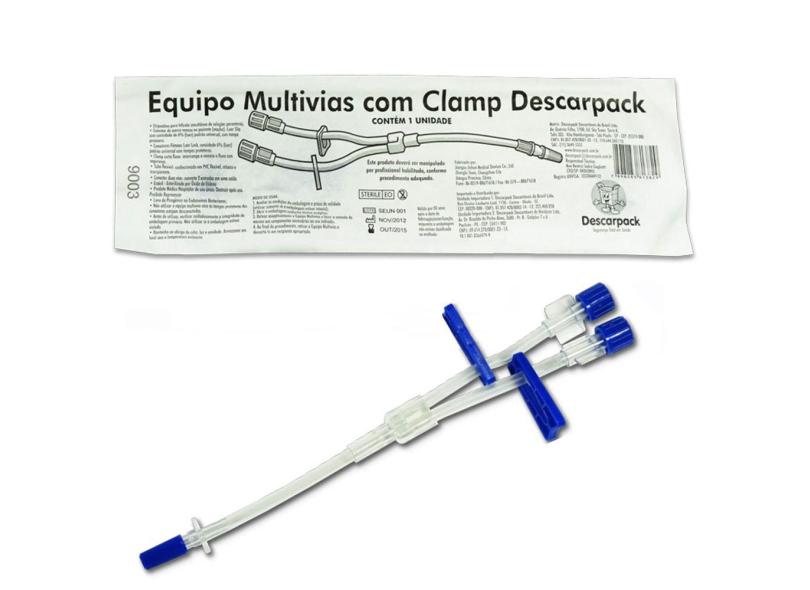 Kit Equipo Multivias Com Clamp Descarpack 10 Unidades com o Melhor ...