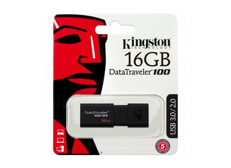 Pen Drive Kingston Data Traveler 16 GB USB 3.0 DT100G3/16