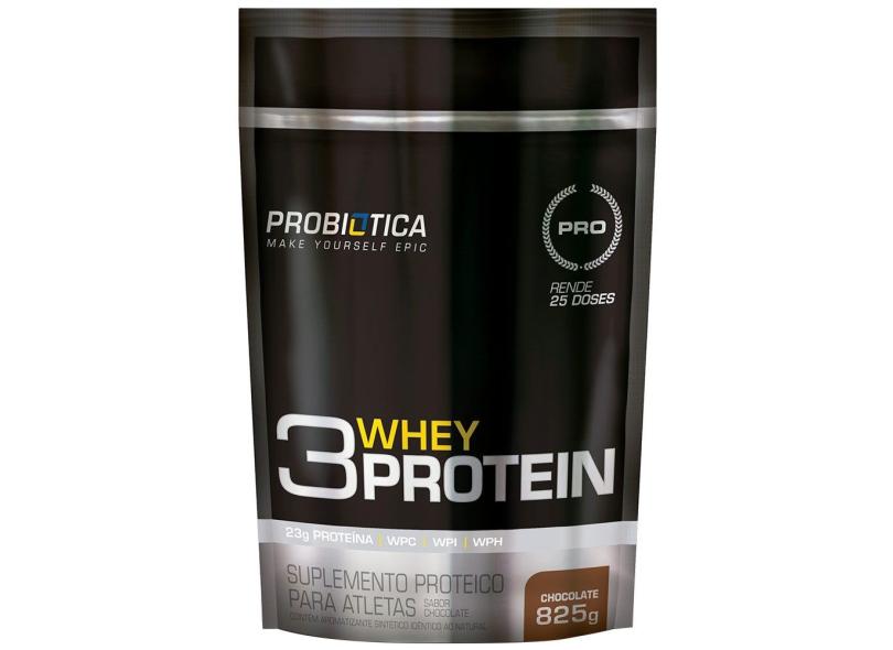 Whey 3 w Protein Refil 825g Probiótica - Sabor Chocolate com o Melhor ...