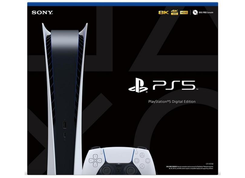 Console Playstation 5 Edição Digital 825 GB Sony 4K com o Melhor Preço é no  Zoom