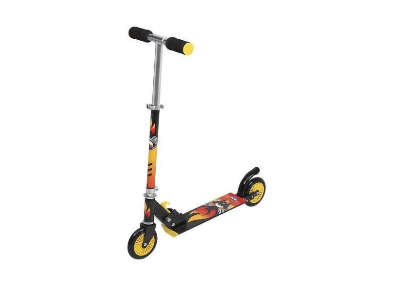 Patinete Ajustável 2 Rodas Preto Capacidade 50Kg - Mor