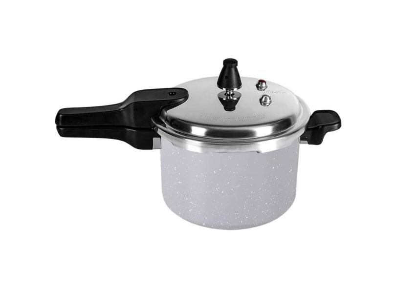 Panela de Pressão Ceramic Life Super com Fundo de Indução 5,4L - Cinza - Brinox