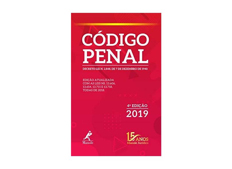 Código Penal - Editora Jurídica Da Editora Manole - 9788520459089