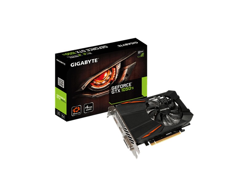 Placa de Video NVIDIA GeForce GTX 1050 Ti 4 GB GDDR5 128 Bits Gigabyte GN-N105TD5-4GD