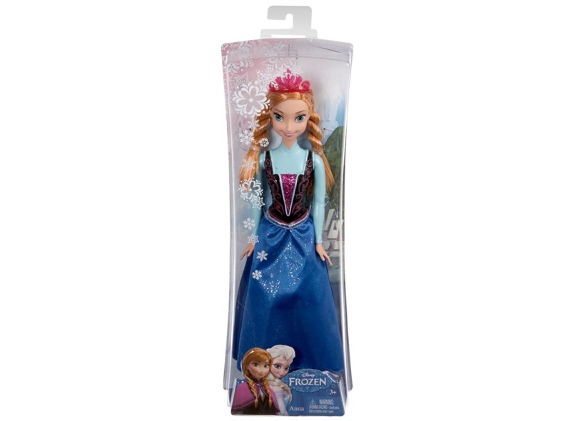Boneca Frozen Princesa Anna Brilhante Mattel