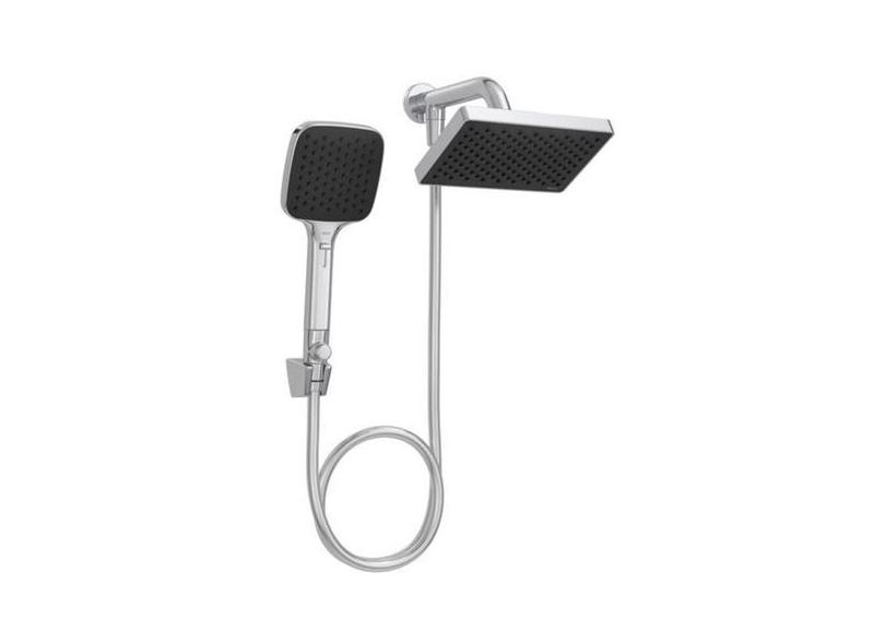 Chuveiro com Desviador de Parede Quadrado Flex Plus Cromado Deca - Dec
