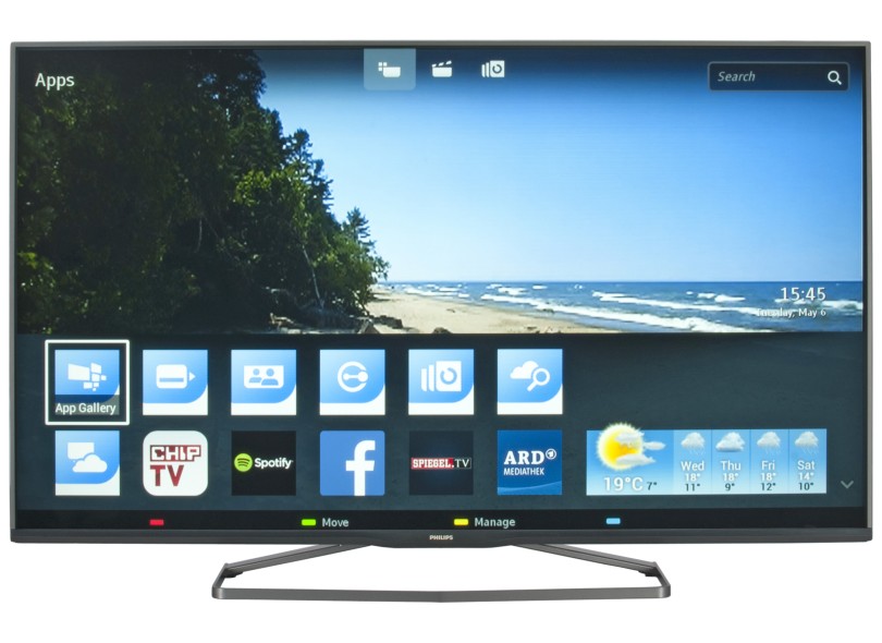 TV LED 47" Smart TV Philips Série 7000 3D Full HD 4 HDMI 47PFG7109