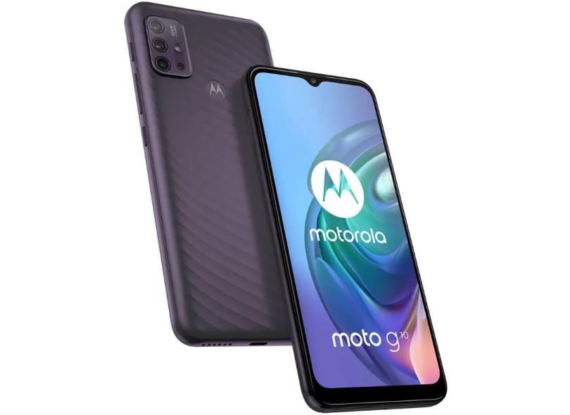 Smartphone Motorola Moto G G10 XT2127-2 4 GB RAM 4 GB 128GB Câmera Quádrupla Qualcomm Snapdragon 460 2 Chips Android 11