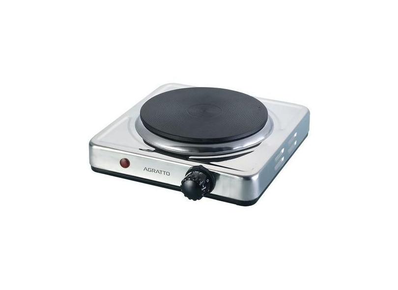 Fogão Elétrico De Mesa Agratto FM-01 Aço Inoxidável 127V, Prata, 110V