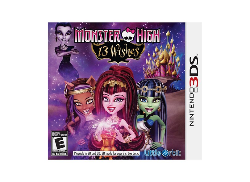 Jogo Monster High: 13 Wishes Majesco Entertainment Nintendo 3DS