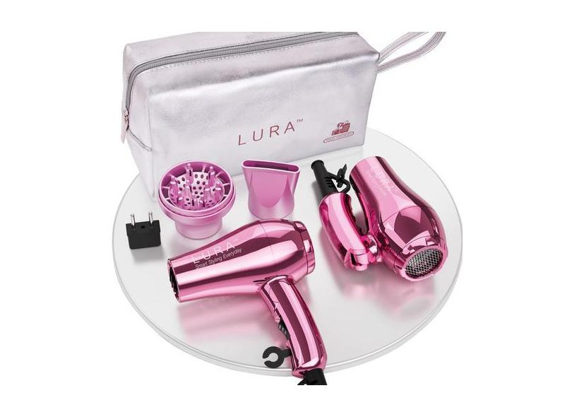 Secador De Cabelo Lura Mini Portable Travel 1200 W De Dupla Voltagem