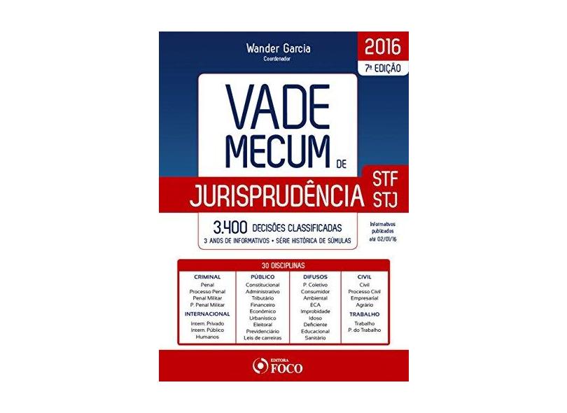 Vade Mecum de Jurisprudência STF/ STJ - Wander Garcia - 9788582421413