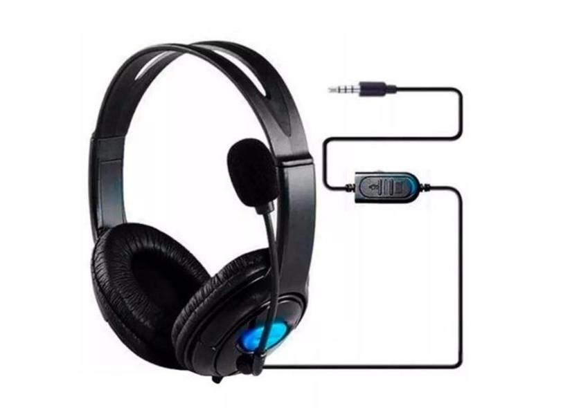 Headset Fone De Ouvido Com Microfone Para Ps4, Xbox One e 360