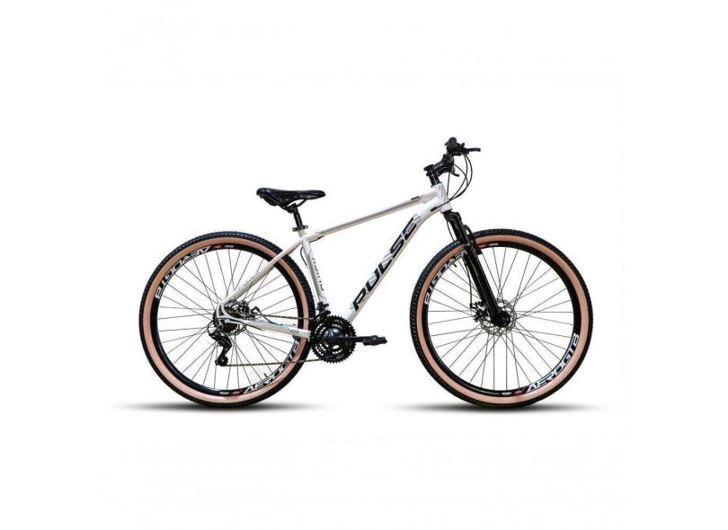 Bicicleta Pulse Quick Aro 29 Freio A Disco 21v Branco Preto
