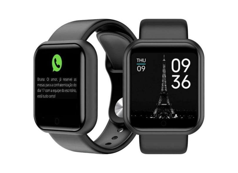 Relógio D20 Smartwatch Android Ios Inteligente Bluetooth Samsung Motorola-Unissex
