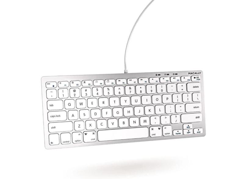 Teclado USB C Compacto - Compatível com Mac, ows e 