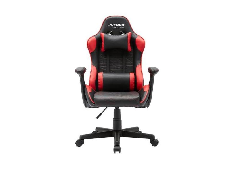 Cadeira Gamer Giratória Infantil Stock Car Blume Office Poliuretano (pu) Preto Vermelho Base Rodizio