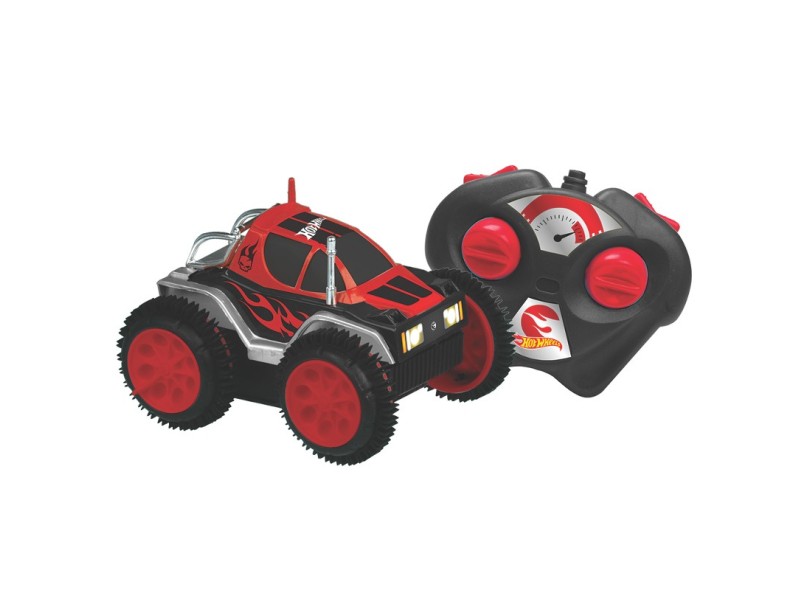 CARRO COM CONTROLE REMOTO RUSH HOT WHEELS 49MHZ CANDIDE 4548