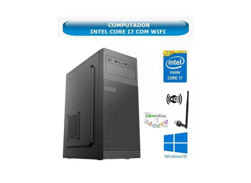 Computador CPU PC Intel Core i7 - Memória 8 GB - Myatech, HD 1 TB + SS