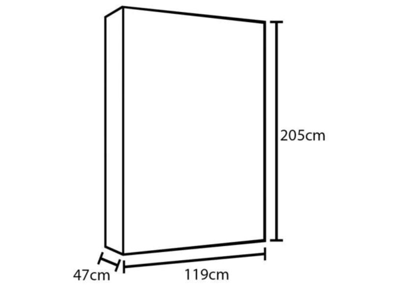 Guarda-Roupa Solteiro 2 Portas Baden Herval