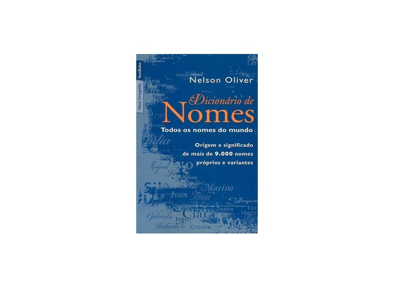 Dicionário de Nomes - Nelson Oliver