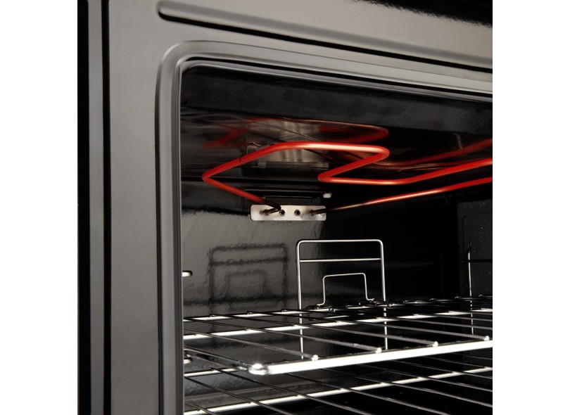 Fogão de Piso Electrolux Celebrate Duplo Forno 5 Bocas Acendimento Automático Acabamento Inox com Forno Duplo Grill 76DTX