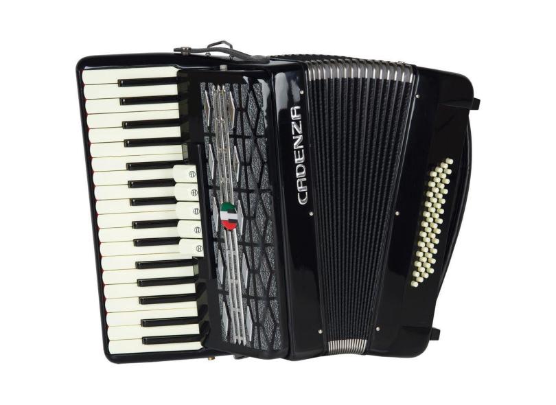 Acordeon Cadenza Cd 48/34 48 Baixos 34 Teclas Bk - Preto