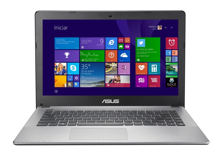 Notebook Asus Intel Core i5 4200U 4ª Geração 8GB de RAM HD 1 TB LED 14" GeForce 820M Windows 8.1 X450LD