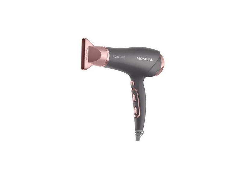 Secador De Cabelo Mondial Cinza Rose Scn 11 2.000 Watts 220V ~ 50 60 H